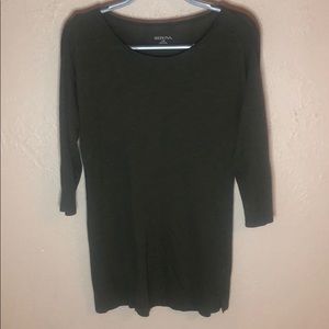 3/4 Sleeve Green Tunic